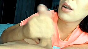 Young Amateur Girl Finishes Intense Blowjob Session