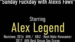 busty cougar alexis fawx takes alex legend deep in her hairy pussy