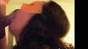 Masked Amateur Sucking Cock On Webcam