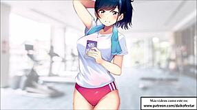 Exciting gym roleplay teaches new masturbation techniques