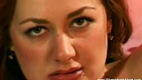 Lovely brunette milf masturbates her pussy with toys