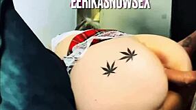 Blonde student bent over for big cock!