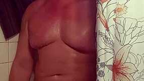 Playing with my big cock in the shower!