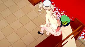 Genshin Impact Hentai - Barbara and Venti Fuck in Church for Japanese Anime Porn