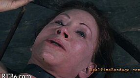 the beautiful babe receives a facial castigation in this scene