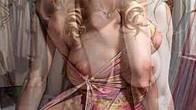 Blonde Designer Flashes Pussy Upskirt