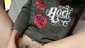 A young petite girl has sex with her dildo until she squirts