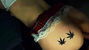 Blonde student bent over for big cock!