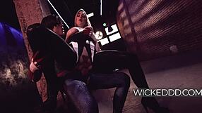 Bold Parody Of Spider Verse With Big Tit Spider Girl