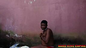 amazing ebony babe moans giving big cock to neighbor
