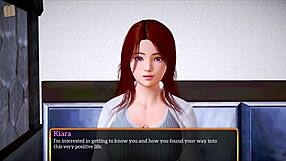 Redhead Teen with Big Tits in Homemade Family Cartoon Game