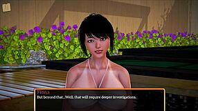 Redhead Teen with Big Tits in Homemade Family Cartoon Game