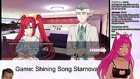 Vtuber LewdNeko plays Shining Song Starnova Aki route part 2
