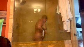 Big breasted MILF danie loves shower time in PCB