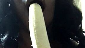 Dicksucking A Banana With Sexfeene