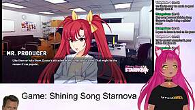 Vtuber LewdNeko plays Shining Song Starnova Aki route part 2