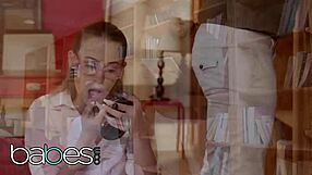 Kaci Lynn and Rob Piper testing the professor with big black cock in uniform, black is better! 😏