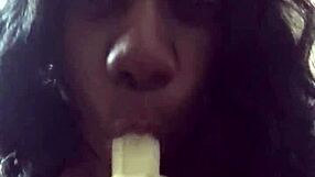 Dicksucking A Banana With Sexfeene
