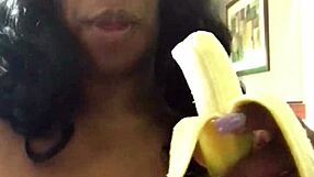 Dicksucking A Banana With Sexfeene