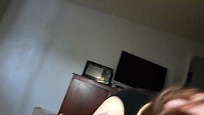 blonde bbw contrasts her size with intense sucking and swallowing