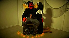 Pleasuring The Pumpkin King With Blowjob And Doggy Riding