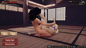 Hell Yeah! Aurora vs Terra in Naked Fighter 3D Action!