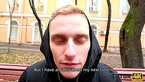 Mature Tutor Gives Muff to Young Man for Sex