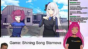 Vtuber LewdNeko plays Shining Song Starnova Aki route part 2
