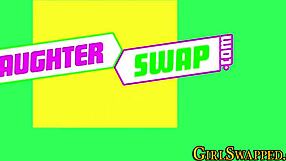 Stepdaughter Gets Plowed Hard in Wild 4some with Monster Cock Action