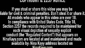 fuck sisters nina kayy in black lesbian scene with stockings