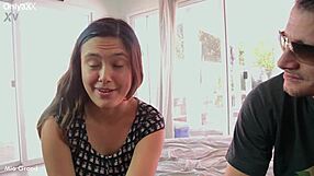 Cute mia's porn debut with blowjob and fucking