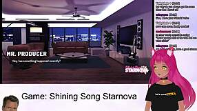 Vtuber LewdNeko plays Shining Song Starnova Aki route part 2