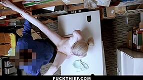 Caught Shoplifting? This Teen Gets Punished With Big Cock Doggystyle!