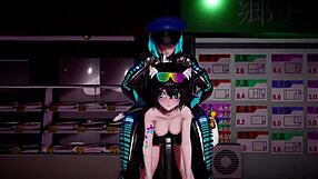 Futa výtržníčky rozpúšťajú obrovské penisy vo divokej akcii