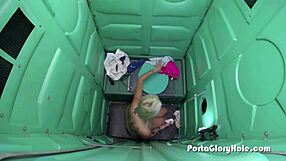 WATCH THIS CHUBBY BLONDE SUCK 7 DICKS!