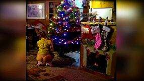 cumming for christmas with busty teen amateur