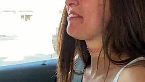 Brunette babe Abbie Maley bangs hard on tennis court