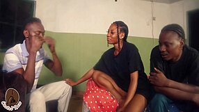 Helping Fuck Girlfriend's Wet Pussy with Big Black Cock