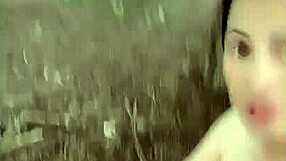 Hot Shemale Masturbates Monster Cock On Windy Beach