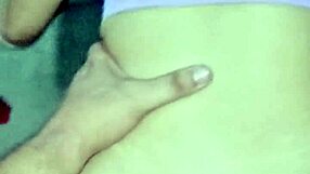 A Brazilian man hooked up with the white slut with massive buttocks at beach party and invited her over for raw sex