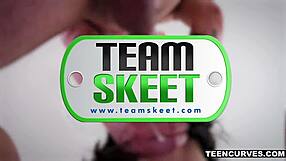 Teencurves - BIG BOOTY white girl BANGED hard in missionary