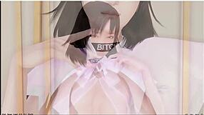 Public hentai fingering with toys outdoors.