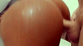 Busty luna star passionately deepthroats xander corvus and rides in the shower. with choking and licking.