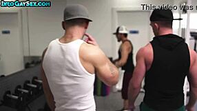 Gym Gay Rimmed And Fucked By Muscular Stud
