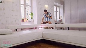 Hot blonde Belgian model pics me for nude shooting and I can’t resist self and fuck her in her house