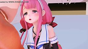 3D wind character punishes pussy with creampie finish