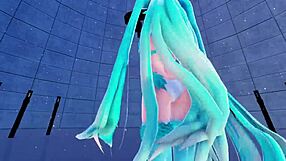 Blue K Nights: Cat Fate Cosplay in 3D VR180 with Miku Girls?