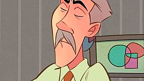 On their wedding anniversary, the slut wife cheats with a naughty home animation, leaving her cuckold husband behind.