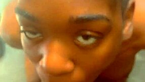 Ebony teen loves blowjobs!