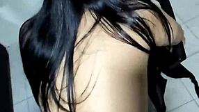 Avid couple tries analingus in a home produced video